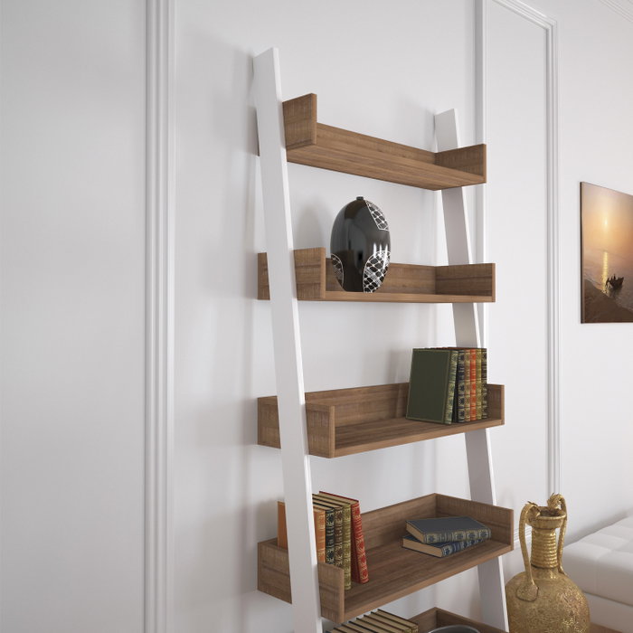 Hanah Home Estantería Moderna Roble Oscuro